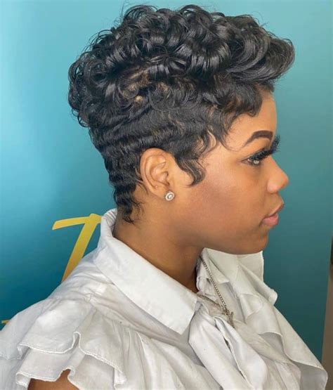 black pixie haircut styles|curly pixie cut black girl.